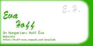 eva hoff business card
